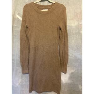 Hollister tan long sleeve sweater dress so soft!!